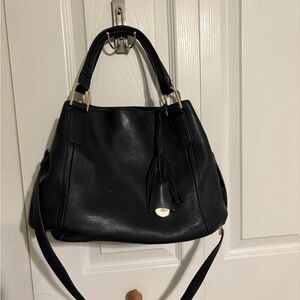 G.I.L.I. Black Leather Shoulder Bag